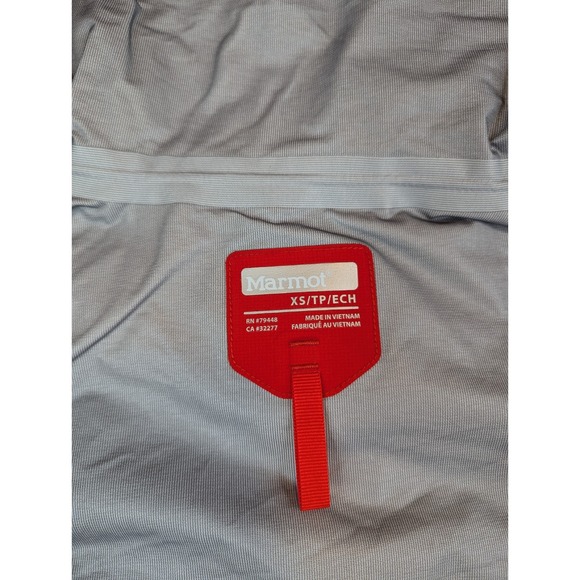 NWT Marmot Rain Jacket Womens XS Red Starfire Lightweight Zip Waterproof Hooded - Picture 7 of 9